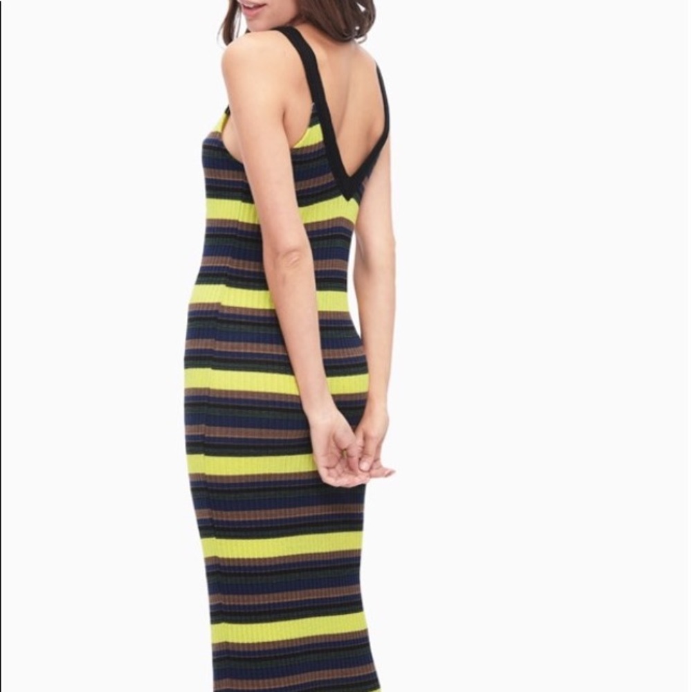 SPLENDID Jungle Stripe V-Neck Dress